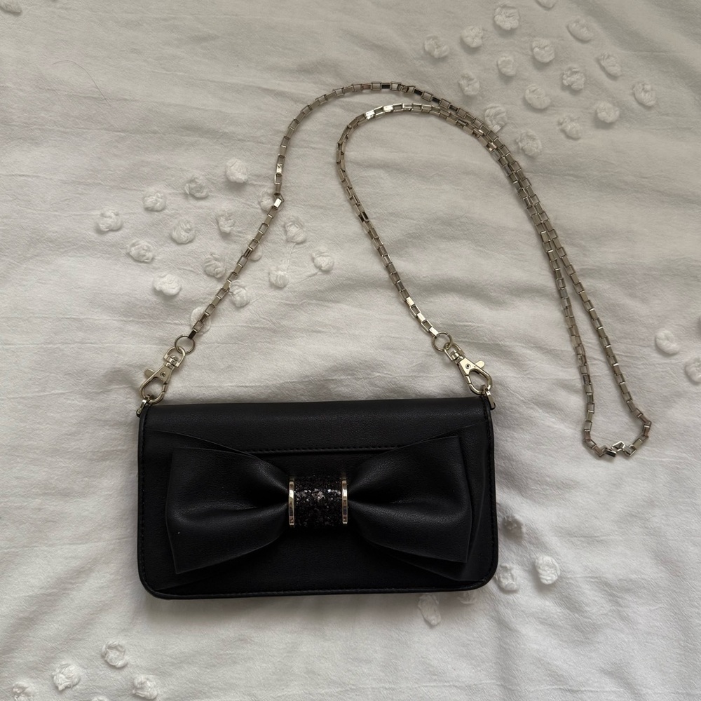 Black Bow Clutch / Crossbody